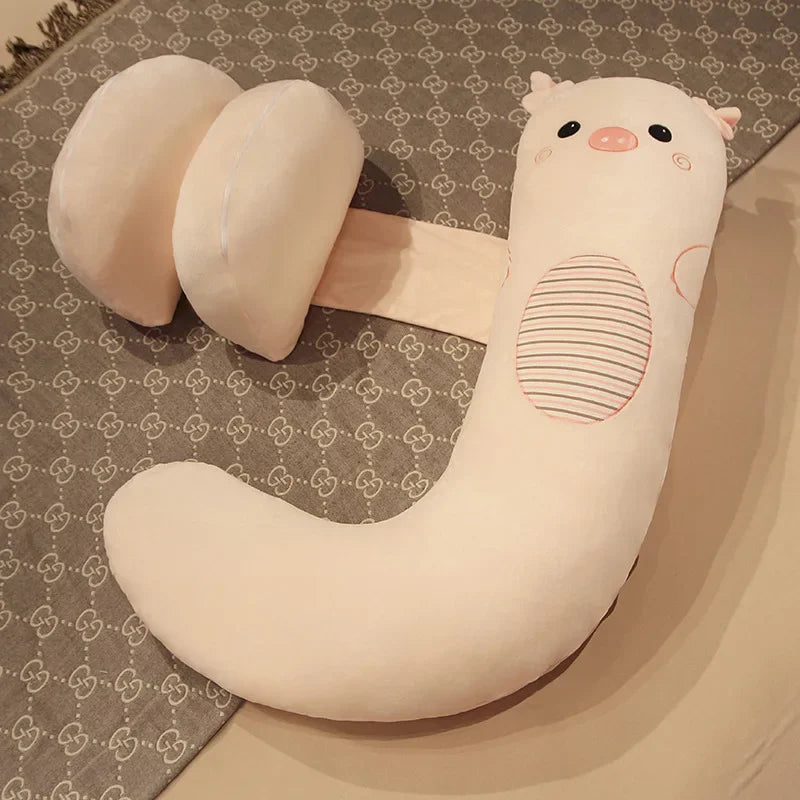 Pregnant Women Sleep on The Side of The Pillow The Pregnancy Belly Pillow Soft Comfortable Solid Color Lumbar Pillow Maternity