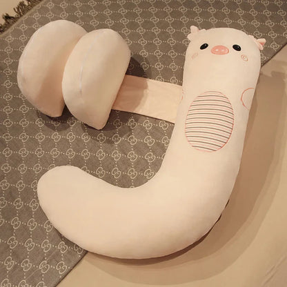 Pregnant Women Sleep on The Side of The Pillow The Pregnancy Belly Pillow Soft Comfortable Solid Color Lumbar Pillow Maternity