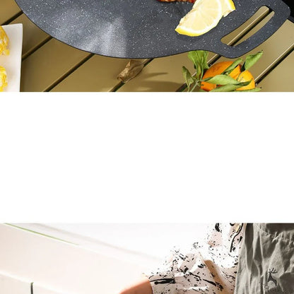 Roasting Round Pans Korean Aluminum Nonstick Grill Top Griddle Pan Bbq Fry Grill Outdoor Cast Iron Barbecue Griddles Grill Pans