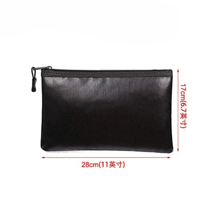 XL/L/M/S Fireproof Waterproof Document Bag Fire Safe Storage Pouch with Zipper Cash File Envelope Holder for H