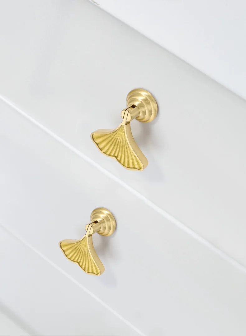 Cabinet Handles Brushed Brass Kitchen Knobs European style minimalist solid brass cabinet DIY pull handle classical luxury drawer gold knob cabinet door long handle