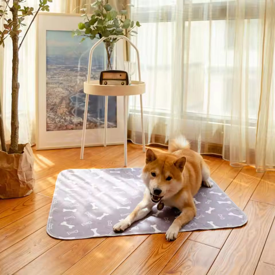 EMPSIGN Dog Crate Pad - Reversible Kennel Mat (Cool & Warm), Machine Washable, Cozy Star Pattern Sleeping Pad for Small Medium Large Dogs