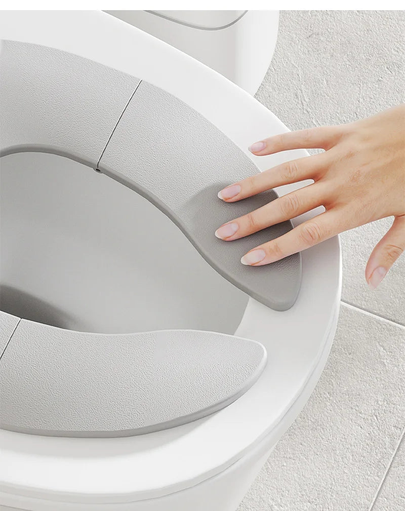Folding Baby Potty Training Seat Mat + Storage Bag Portable Travel Toilet Seat Cushion for Kids Children's Potty Mat