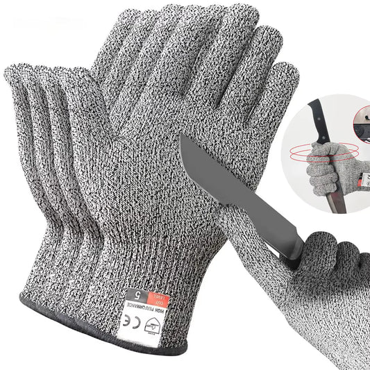 HPPE Level 5 Safety Anti Cut Gloves High-strength Industry Kitchen Gardening Anti-Scratch Anti-cut Glass Cutting Multi-Purpose