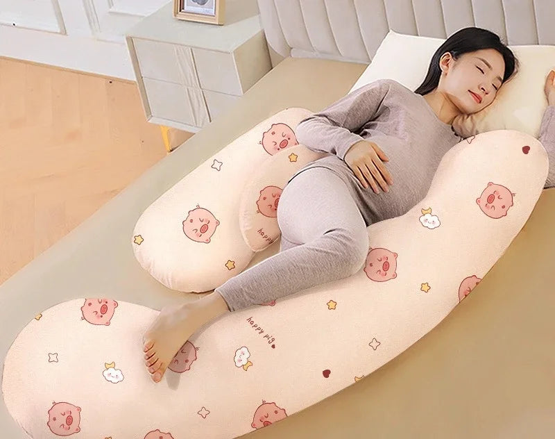 2025 New Comfortable Maternity Pillow Lumbar Side Pillow Multi-functional Abdominal Support H-shaped Pillow Pregnancy Products