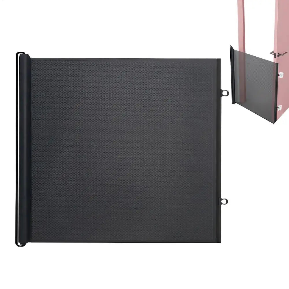 No Drilling Retractable Baby Gate Tall Mesh Baby Gate Extends Up To Wide Retractable Gate For Kids Pets Retractable Dog Gates