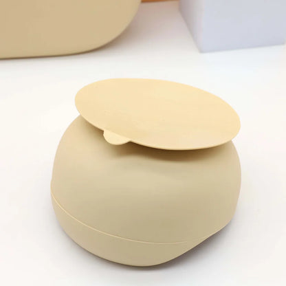 6pcs food grade silicone tableware set, bibs, bowls, plates, water cups, spoons, forks, baby utensils