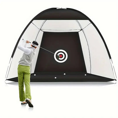 Golf Net with Practice Mat,Golf Hitting Aid Nets 6.56ft*4.59ft for Backyard Driving Chipping Training Swing,Gifts for Men Dad Him and Golfer