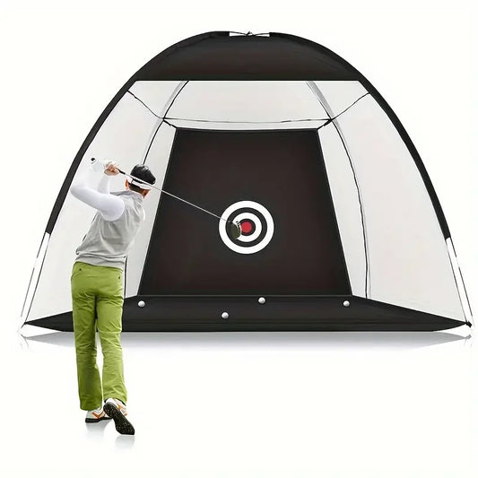 Golf Net with Practice Mat,Golf Hitting Aid Nets 6.56ft*4.59ft for Backyard Driving Chipping Training Swing,Gifts for Men Dad Him and Golfer