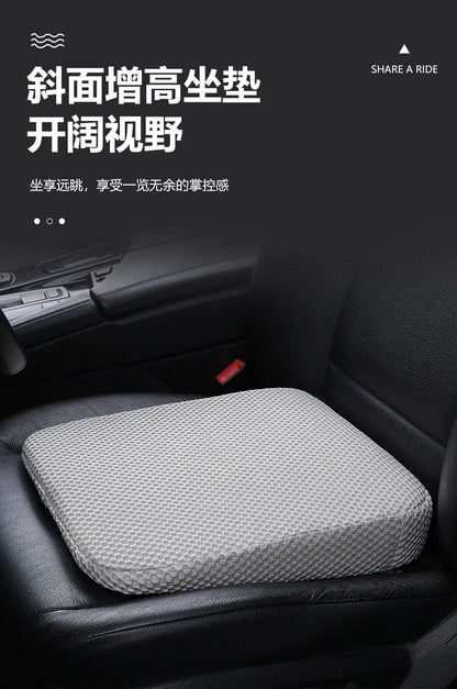 Car Booster Seat Cushion Heightening Height Boost Mat Breathable Portable Car Wedge Seat Pad Fatigue Relief Suitable For Cars