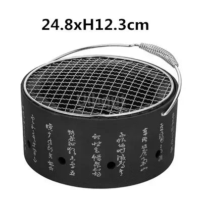 Portable Japanese Bbq Grill Korean Carbon Barbecue Grills Aluminium Alloy Indoor Outdoor Bbq Stove Barbecue Tools charcoal grill