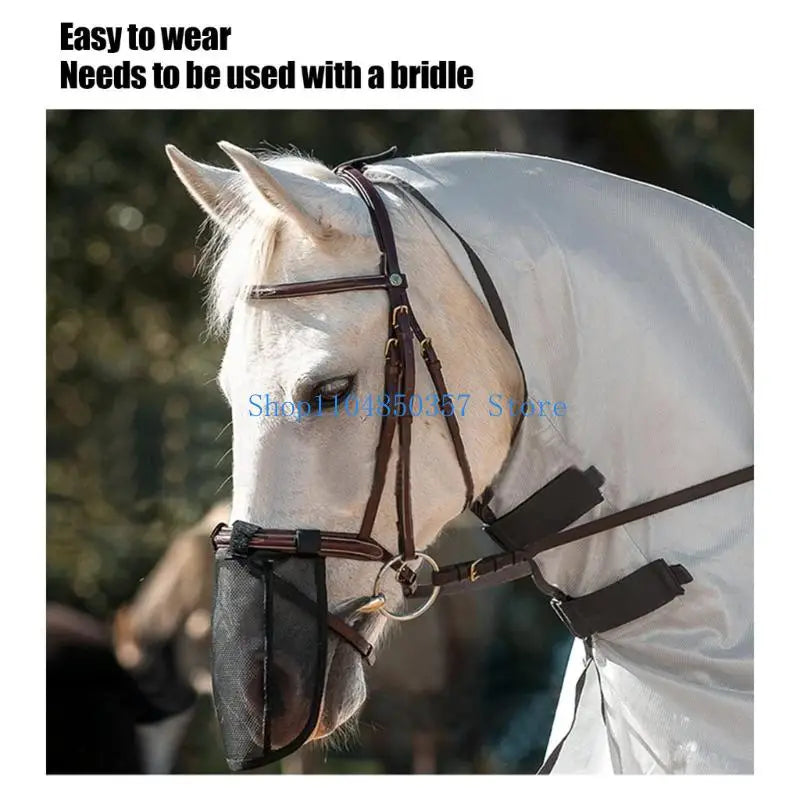 5asd Light weight Horse Nose Cover Meshes Net Resistant Breathable Nose Safety Mask