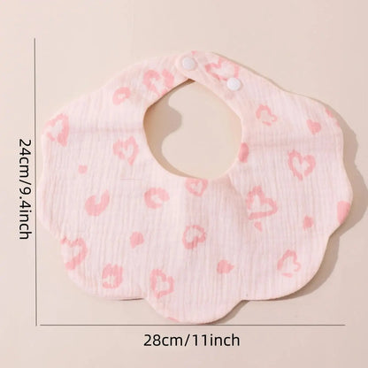 1pcs Cotton Soft Baby Bibs Solid Color Infant Bib Newborn Burp Cloths Bandana Scarf for Kids Boy Girls Feeding Saliva Towel