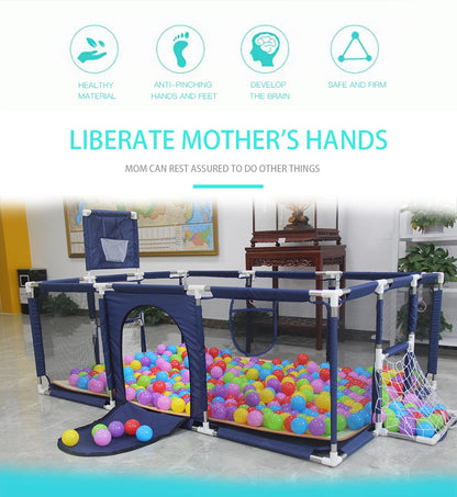 Playpens for Baby with Pull Rings Indoor Baby Playground Kids Balls Pool  Activity Fence Baby Games Park Child Safety Barrier