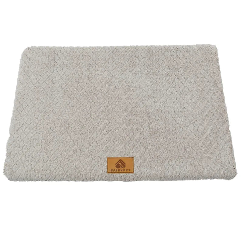 Washable Dog Bed for Crate 47x29 Inch, Reversible Kennel Pad for Extra Large Dogs Weight Up to 100 lbs, Plush and Comfy Pet Sleeping Mat, Charcoal