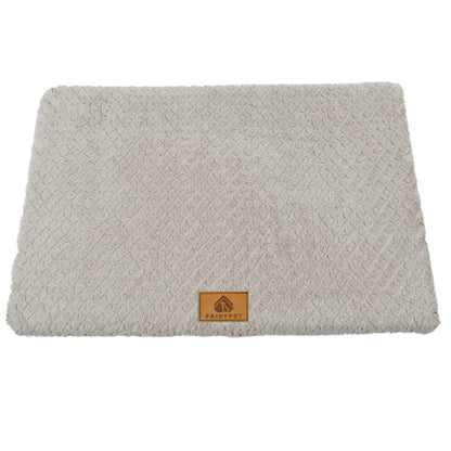 Washable Dog Bed for Crate 47x29 Inch, Reversible Kennel Pad for Extra Large Dogs Weight Up to 100 lbs, Plush and Comfy Pet Sleeping Mat, Charcoal