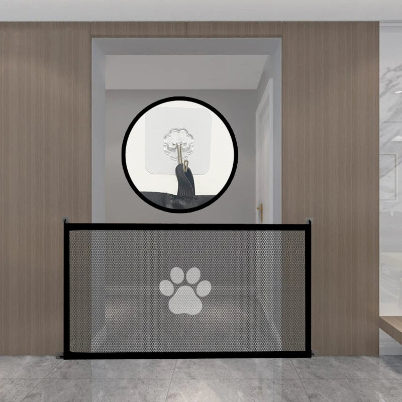 Pet Dogs Baby Safety Fence Cat and Dog Safety Fences Pet Divider Fences Portable Folding Breathable Mesh to Ensure Pet Safety