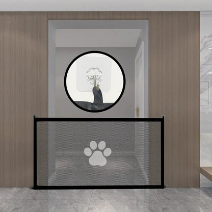Pet Dogs Baby Safety Fence Cat and Dog Safety Fences Pet Divider Fences Portable Folding Breathable Mesh to Ensure Pet Safety