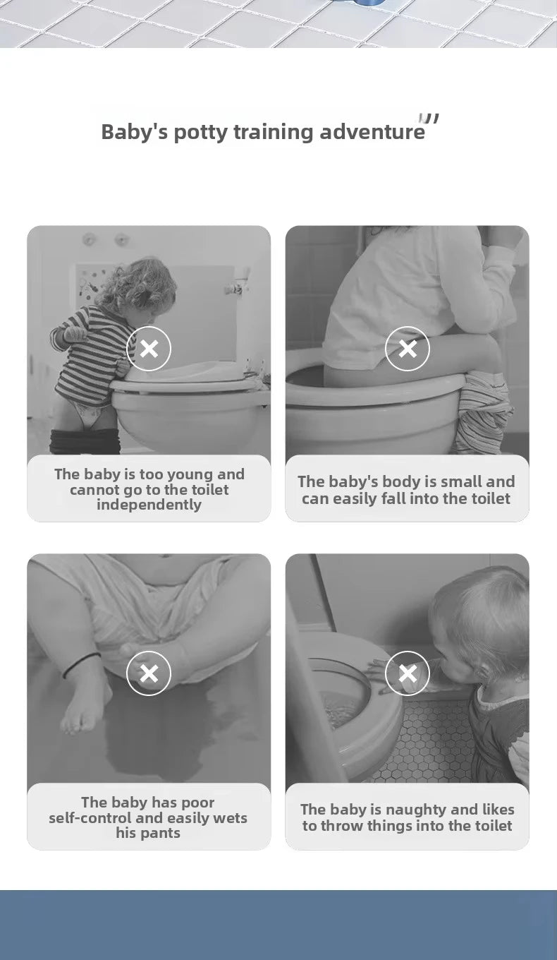 New Children's Toilet Stepped Baby Boys and Girls Toilet Training Foldable Foot Stool Toilet Seat Ring Stepped Assisted Tool