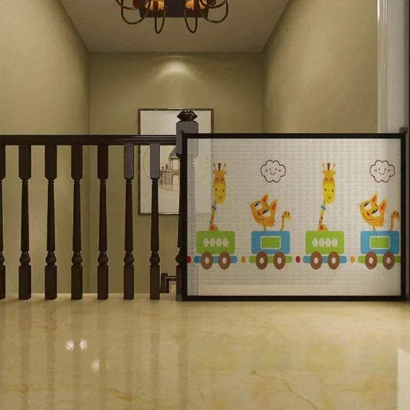 Pet Isolated Network Pet Dog Barrier Fences Stairs Gate New Folding Breathable Mesh Playpen For Dog Safety Fence Baby Gate Fence