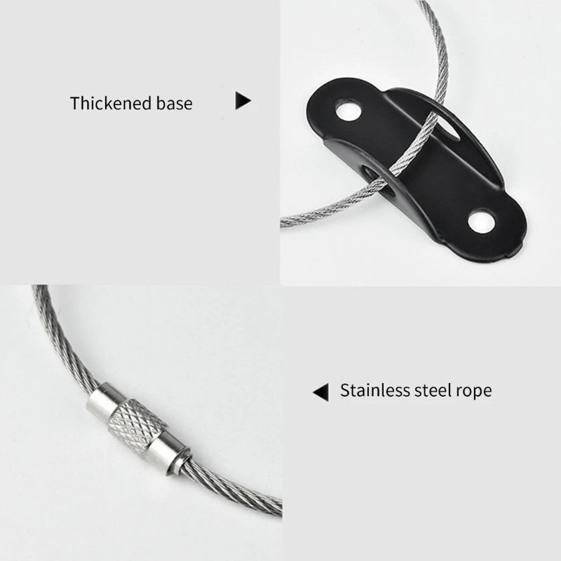 1Set Furniture Straps Baby Proofing Metal Anti Tip Furniture Anchors Kits Secure X90C