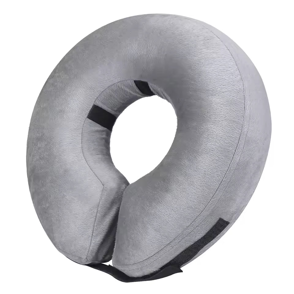 IEUUMLER Inflatable Recovery Dog Collar, Protective Donut Cone, Adjustable Soft Collar for Dog and Cat After Surgery Prevent from Biting & Scratching ( Size ,S/M/L) )