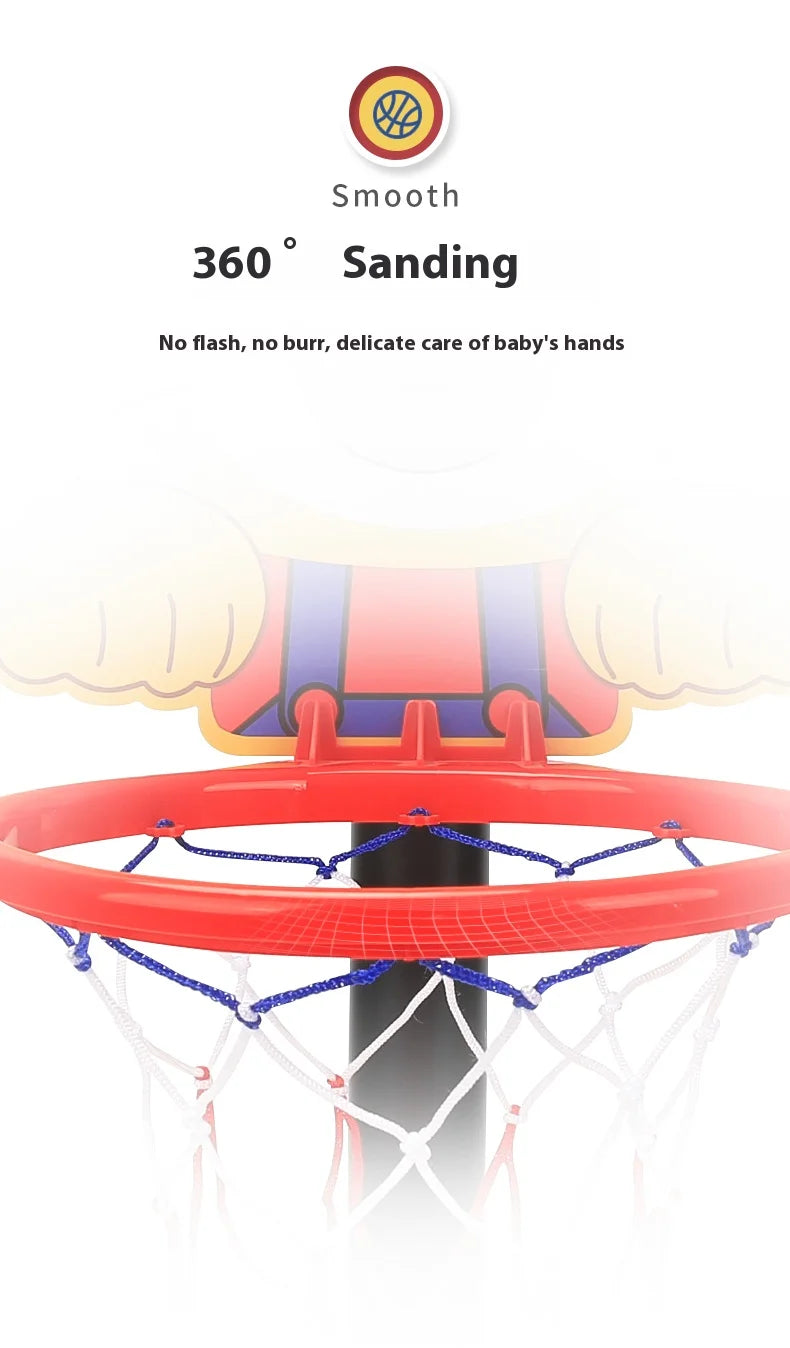 Children's Version Vertical Adjustable Lifting Basketball Rack Outdoor Home Indoor Sports Crtoon Rebound Parent-child Interacti