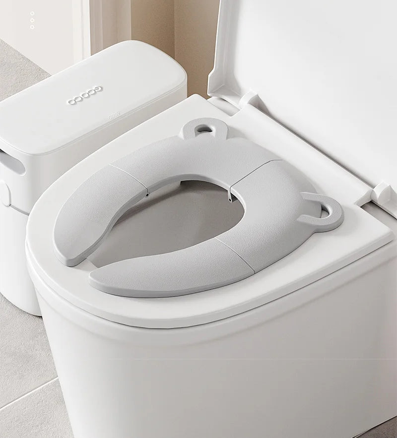 Folding Baby Potty Training Seat Mat + Storage Bag Portable Travel Toilet Seat Cushion for Kids Children's Potty Mat