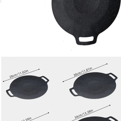 Roasting Round Pans Korean Aluminum Nonstick Grill Top Griddle Pan Bbq Fry Grill Outdoor Cast Iron Barbecue Griddles Grill Pans