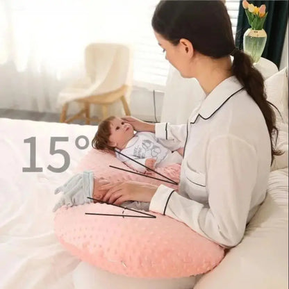 Baby Breastfeeding Pillow Doudou Velvet Multifunctional Pregnant Women Breastfeeding Artifact Pillow Slope Pillow Baby Pillow