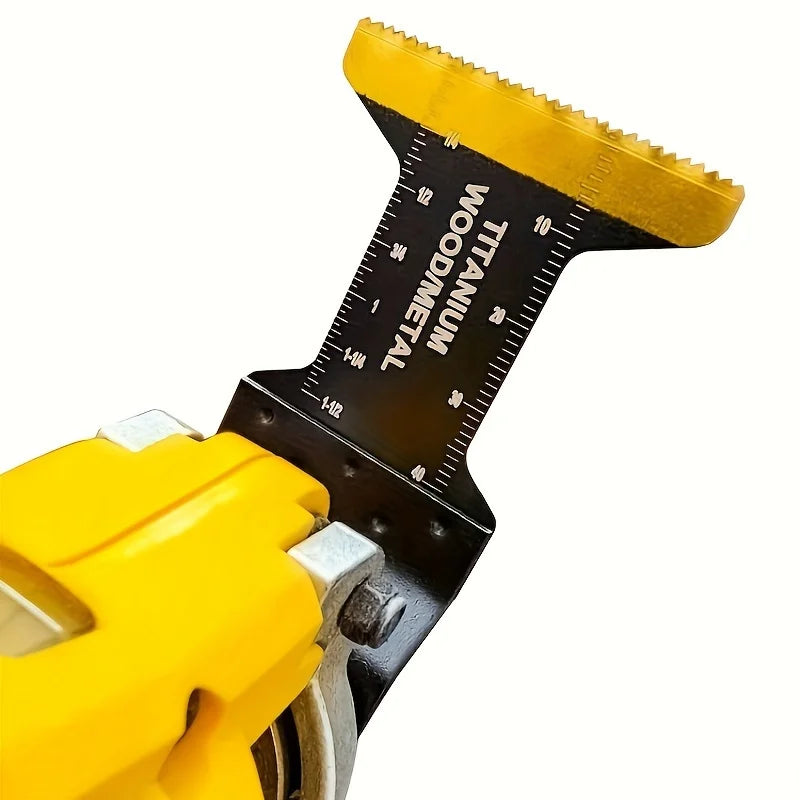 Multitool Blades Oscillating Tool Blade, Universal Titanium Oscillating Saw Blades for Metal Nails, Wood and Plastic, Multi Tool Blades Kits Fit Dewalt Milwaukee Ryobi Rockwell Fein