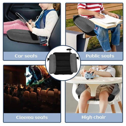 New Portable Inflatable Car Booster Seat Cushion with Storage Bag Comfort Booster Seat Safety Travel PVC Mat For Kids Toddlers