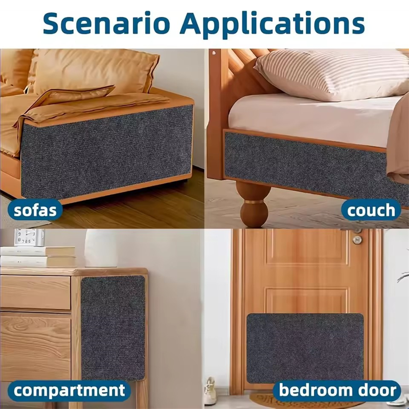 Cat Scratch Mat,Trimmable Self-Adhesive Carpet,DIY Climb Cat Scratcher for Cat Couch Furniture or Wall Protector,Covering Cat Tower,and Replacement Pads