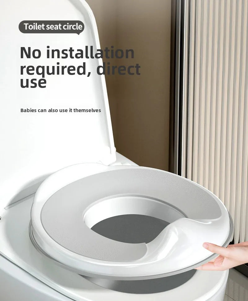 Potty Training Seat Built-in Toilet Seat, Elongated Toilet Seat Children's Toilet Seat Toilet Seat Children's Toilet Seat Universal Splash Proof Toilet for Male and Female Babies