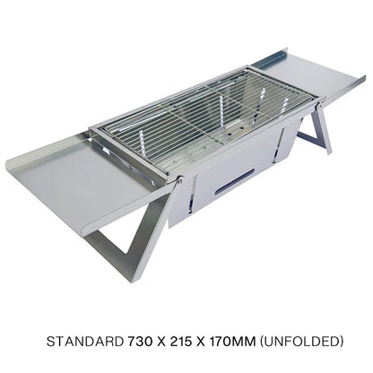Stainless Steel Folding Barbecue Grill For Home And Outdoor Charcoal Kebabs Smokeless Portable Collapsible Barbecue