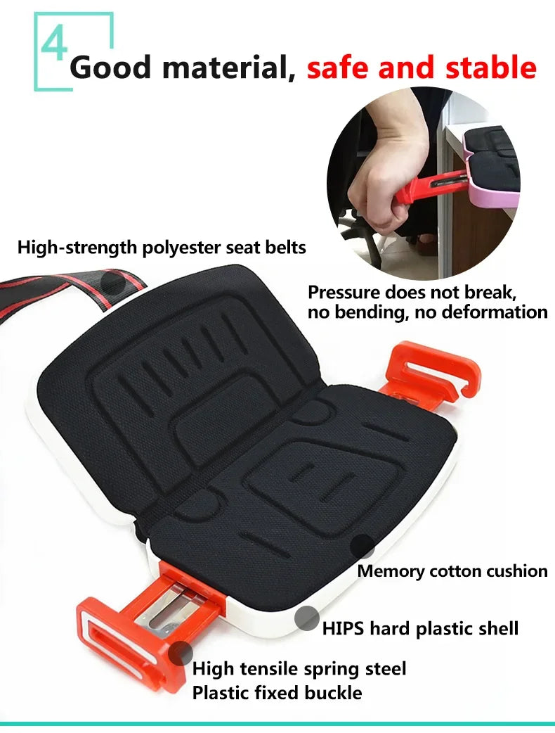 Mifold Portable Baby Car Seat Safety Cushion Travel Pocket Foldable Child Car Safety Seats Harness The Grab and Go Booster