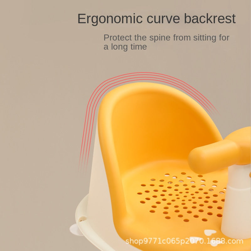 Baby Bath Seat for Babies 6 Months & Up, Non-Slip Toddler Bath Seat Portable Shower Stand for Newborns and Young Children Children's Growth Accessories