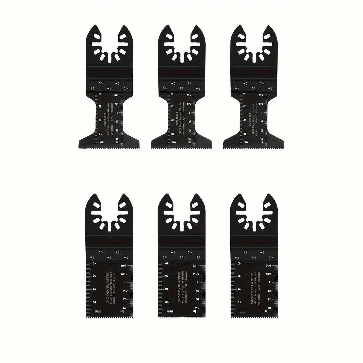 Multitool Blades Oscillating Tool Blade, Universal Titanium Oscillating Saw Blades for Metal Nails, Wood and Plastic, Multi Tool Blades Kits Fit Dewalt Milwaukee Ryobi Rockwell Fein