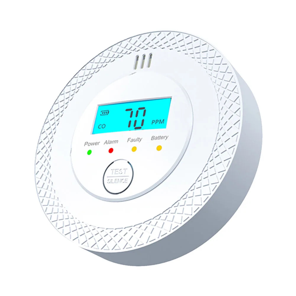 Carbon Monoxide Detectors, CO Detector Battery Operated with Sensitive Sensor, Digital Display and Sound Warning, 85dB High Sensitive Warning CO Detector with LEDs Carbon Monoxide Detector Alarm for Home Depot