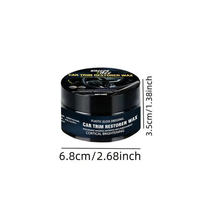 Crystal clear car plastic repair agent - car interior and panel renewal wax coating agent car wax car polishing wax