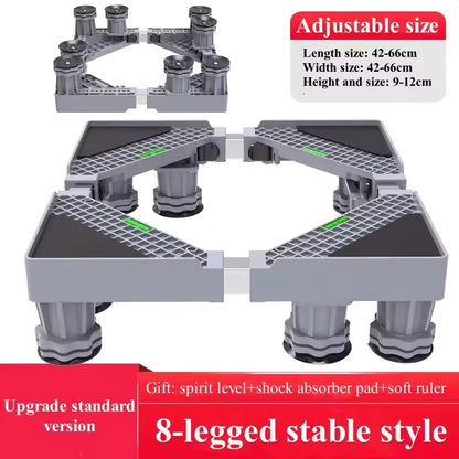Mini Fridge Stand Adjustable Refrigerator Stand with 4 Strong Feet Universal Stand Base Washing Machine Stand Washer and Dryer Pedestals Multi-Functional Base for Appliance