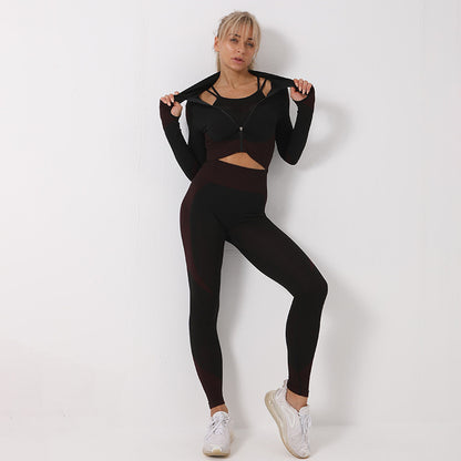 Ensemble de yoga 3 pièces sans coutures