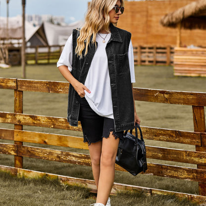 Gilet en Jean Femme – Look Urbain & Intemporel