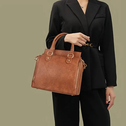 Sac en Cuir PU Multi-Compartiments