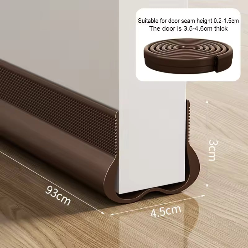 (2 Pcs) Under Door Draft Stopper, Under Door Blocker Size of Adjustable Size 93cm, Easy Install,Gap Filler, Reduces Air Draft, Noise & Sound, Door Seal for Improved Insulation