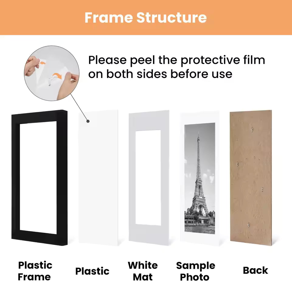 2Pcs photo frames Picture Frame Display Pictures 11x14 | 10x12 | 12x16 | A4 |  A5 picture frame